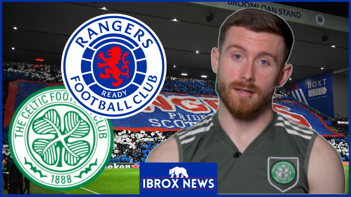 Anthony Ralston, Rangers badge, Celtic badge