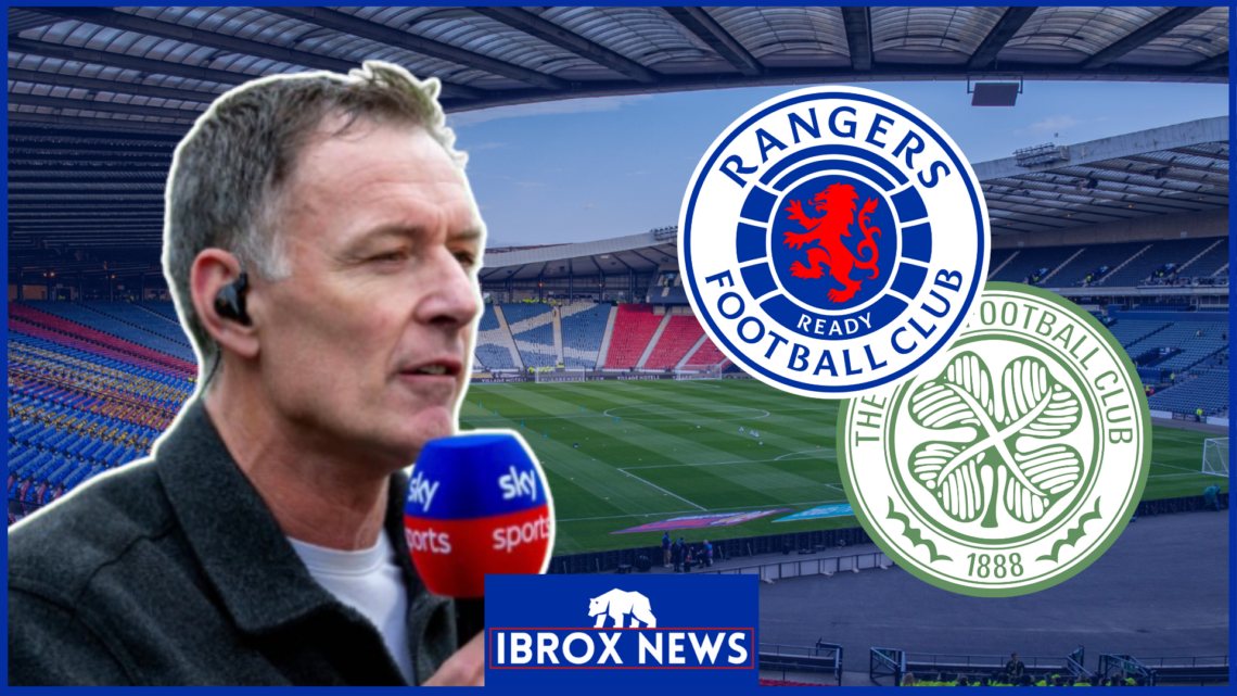 Chris Sutton, Rangers badge, Celtic badge, Hampden Park