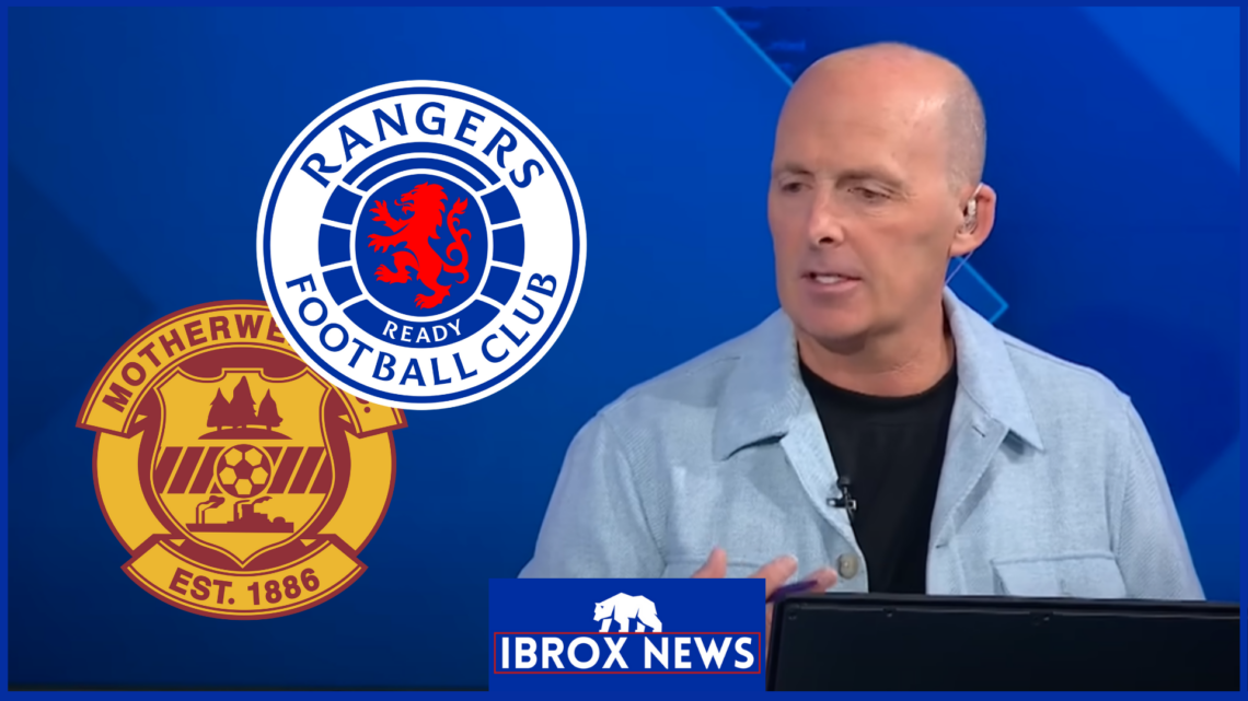 Mike Dean, Rangers badge, Motherwell badge