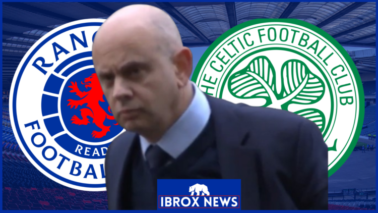 Patrick Stewart, Rangers badge, Celtic badge