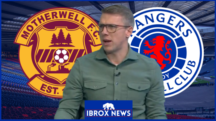 Stephen Warnock, Motherwell badge, Rangers badge