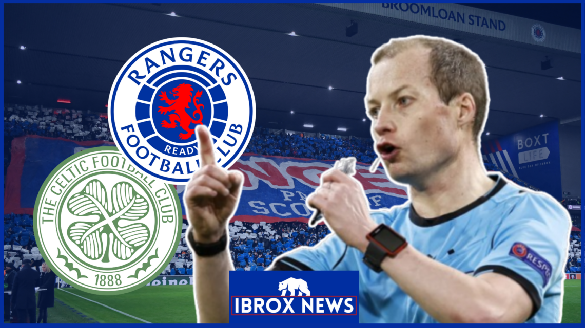 Willie Collum, Rangers badge, Celtic badge