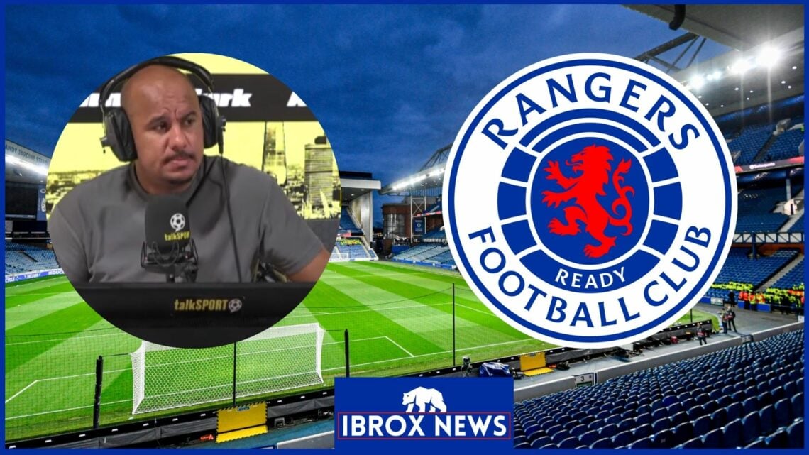 Gabby Agbonlahor, Ibrox, Rangers badge