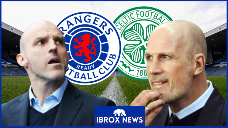 Alex Rae Philippe Clement Rangers Celtic badges