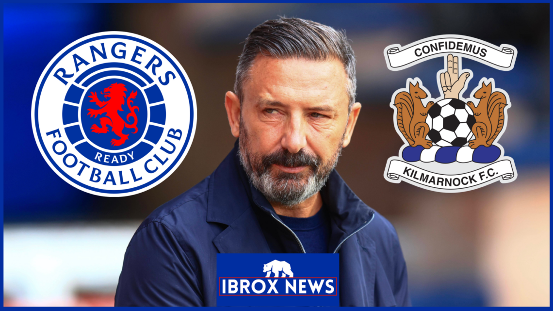 Derek McInnes Rangers Kilmarnock badges
