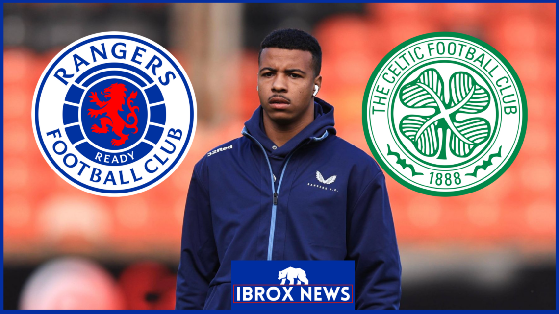 Hamza Igamane Rangers Celtic badges