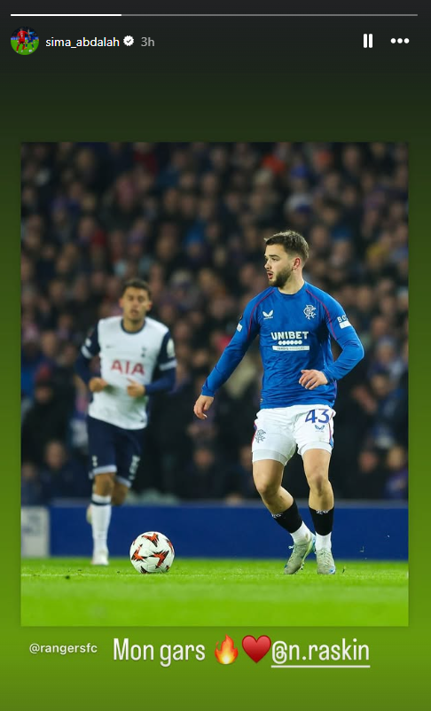 Former Rangers star Abdallah Sima on Instagram