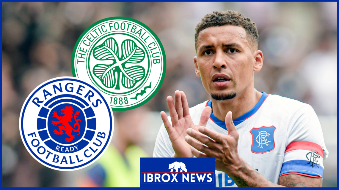 James Tavernier Rangers Celtic badges