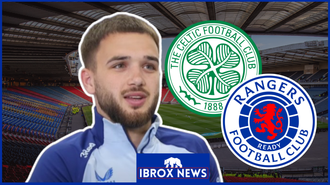 Nico Raskin Rangers Celtic badges