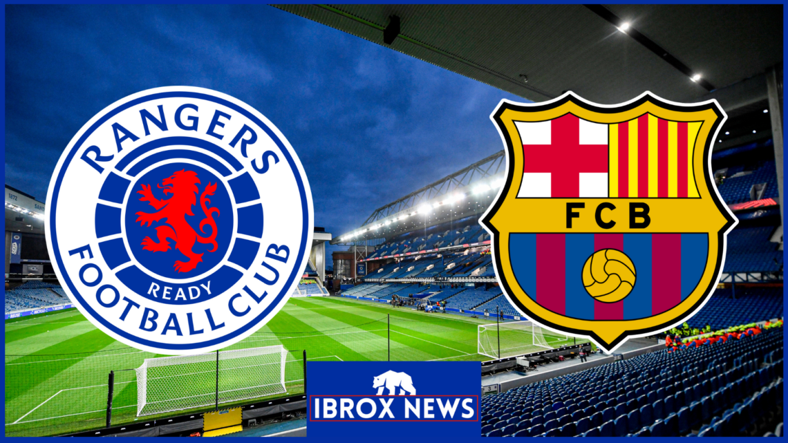 Rangers FC Barcelona badges