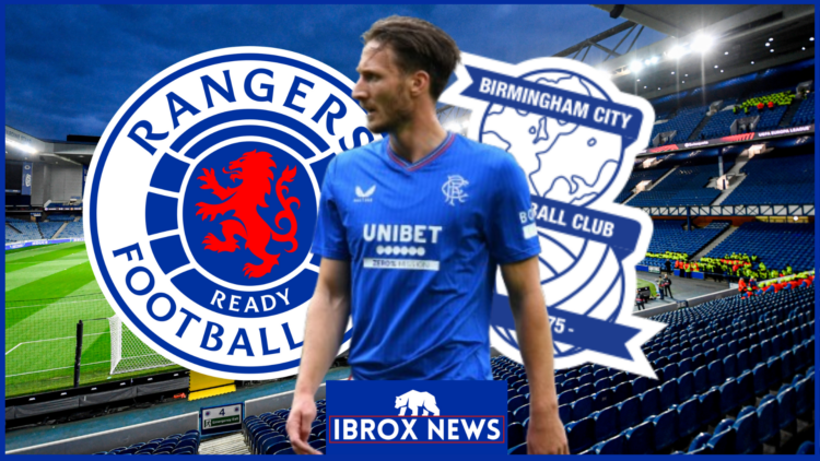 Ben Davies, Rangers badge, Birmingham City badge