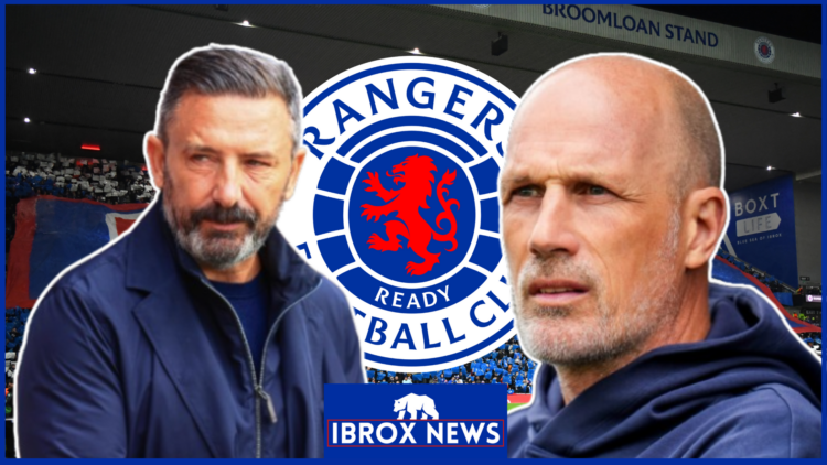 Derek McInnes, Philippe Clement, Rangers badge