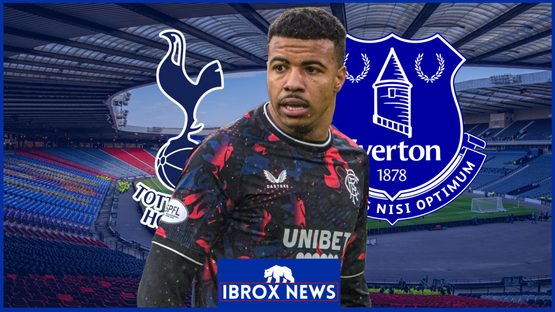 Hamza Igamane, Tottenham badge, Everton badge