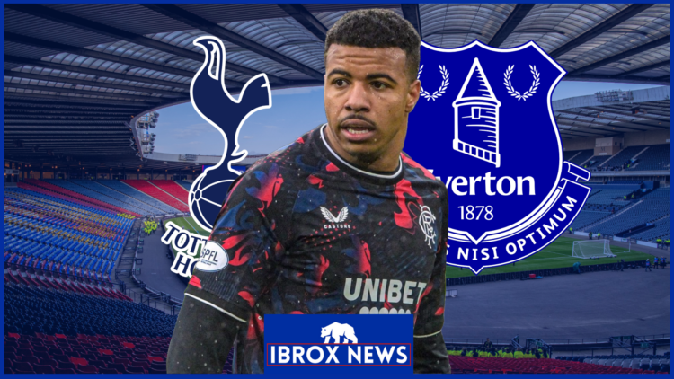 Hamza Igamane, Tottenham badge, Everton badge
