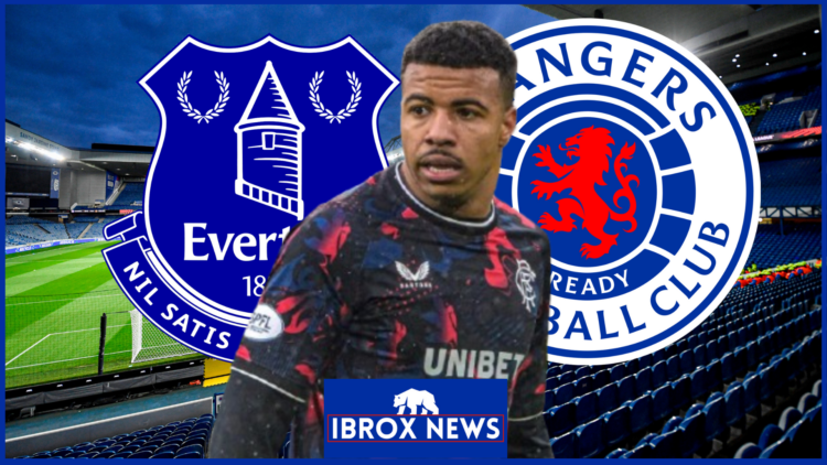 Hamza Igamane, Rangers badge, Everton badge