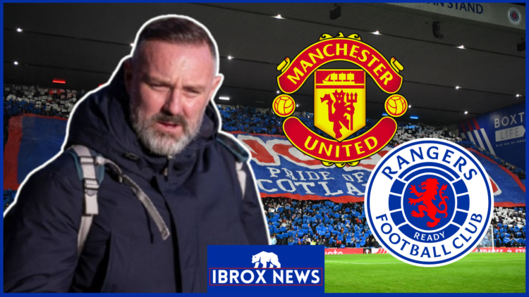 Kris Boyd, Manchester United badge, Rangers badge