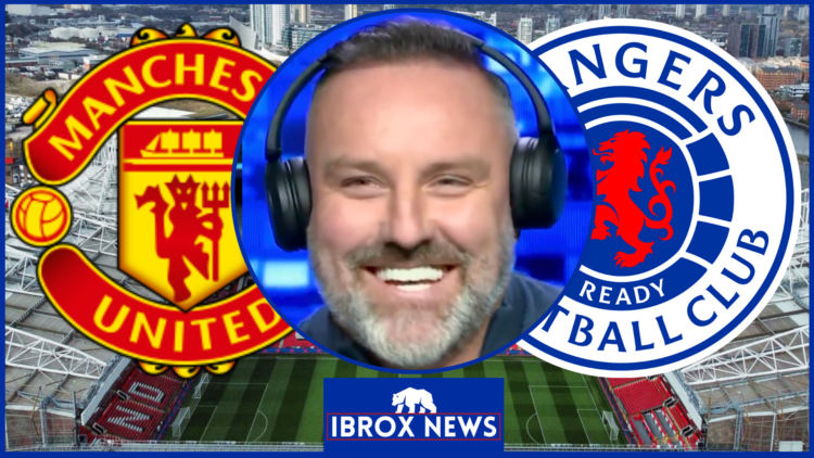 Kris Boyd, Rangers badge, Manchester United badge