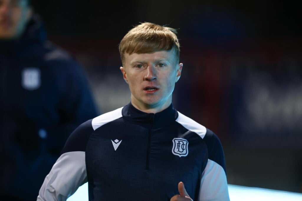 Dundee midfielder Lyall Cameron Rangers