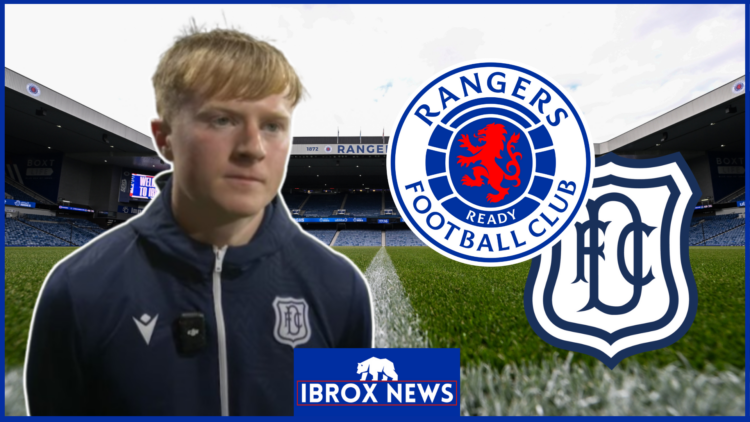Lyall Cameron, Rangers badge, Dundee badge