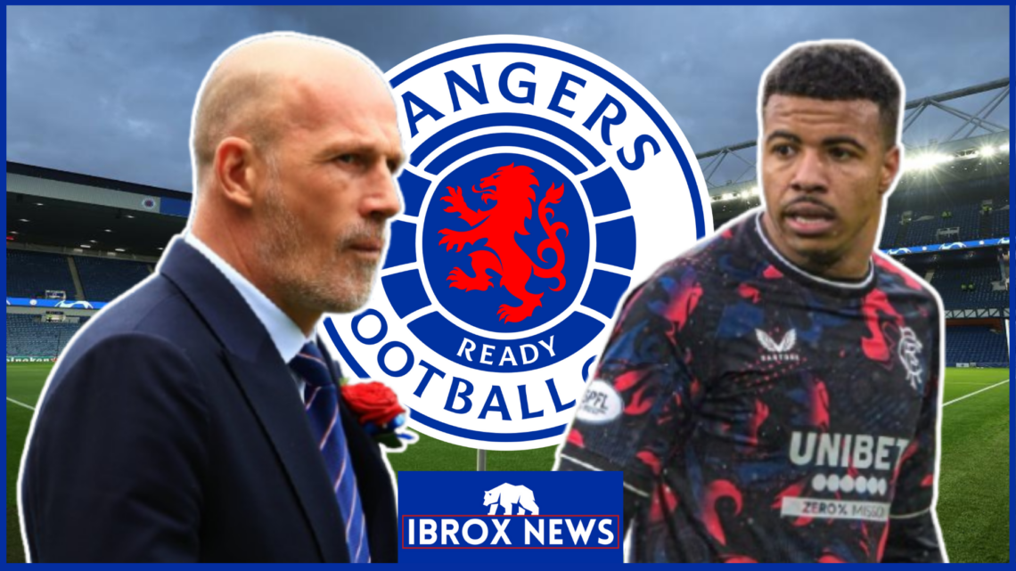 Philippe Clement, Hamza Igamane, Rangers badge