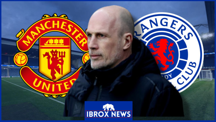 Philippe Clement, Manchester United badge, Rangers badge
