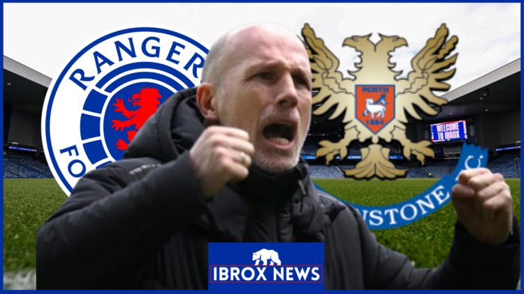 Philippe Clement, Rangers badge, St Johnstone badge
