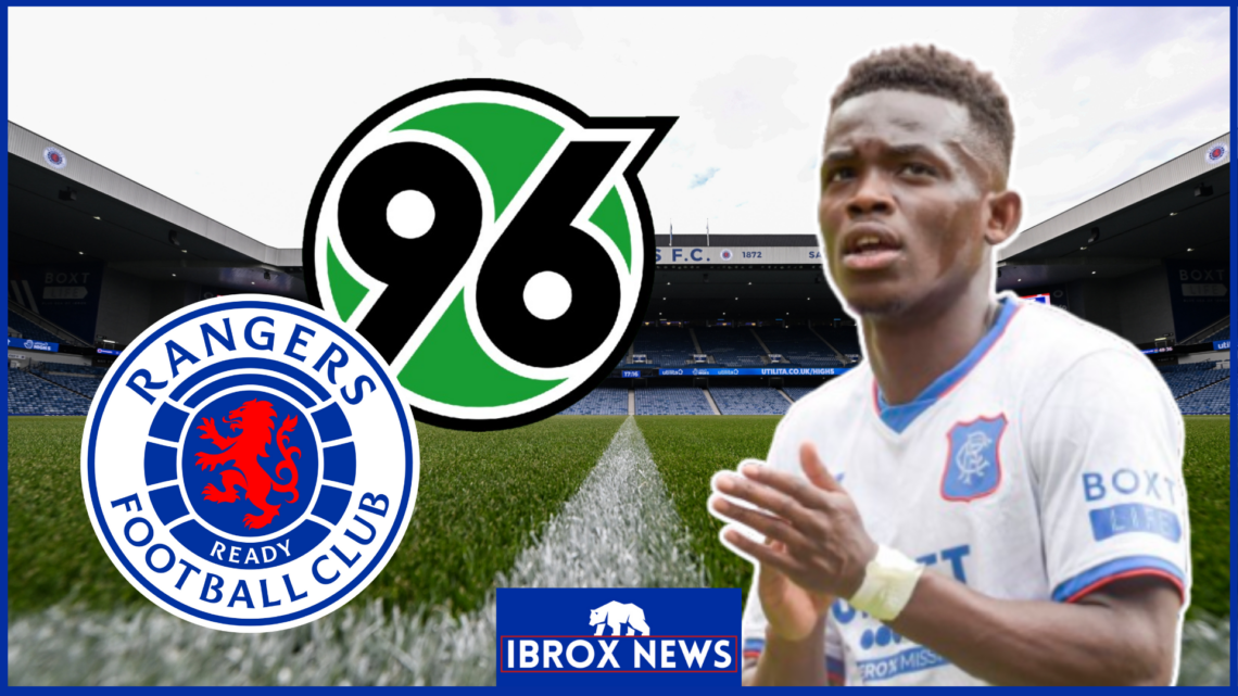 Rabbi Matondo, Rangers badge, Hannover badge