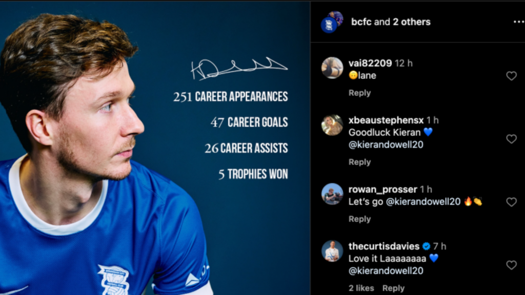 Rangers player Kieran Dowell has joined Birmingham City on loan