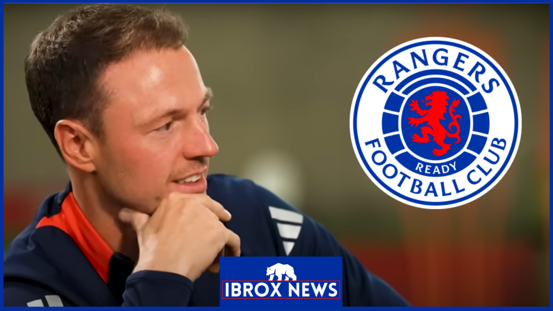 Picture of Rangers transfer target Jonny Evans.