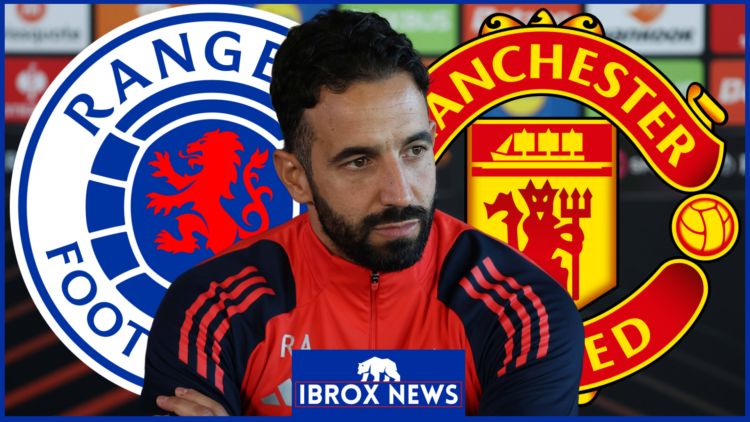 Rangers badge Manchester United Amorim