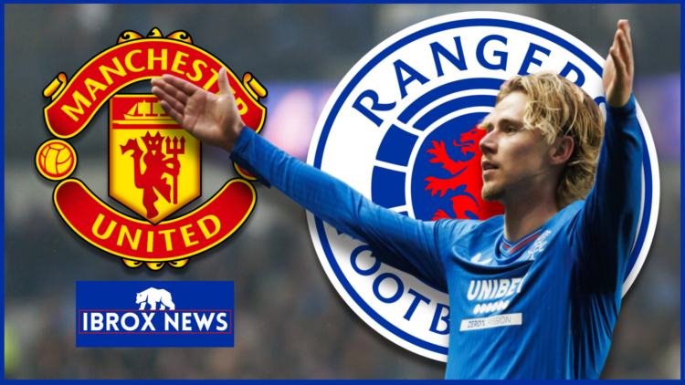 Rangers badge Manchester United Cantwell