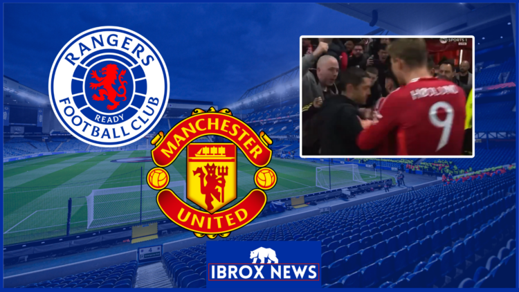 Rangers badge, Manchester United badge