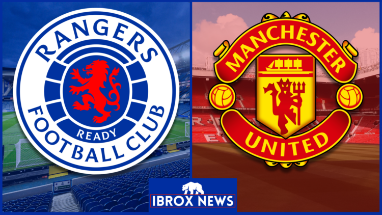 Rangers badge Manchester United badge