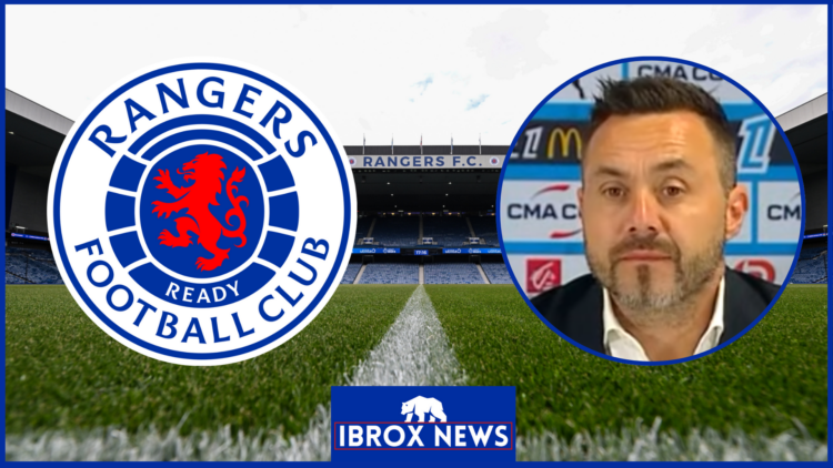 Roberto De Zerbi, Rangers badge
