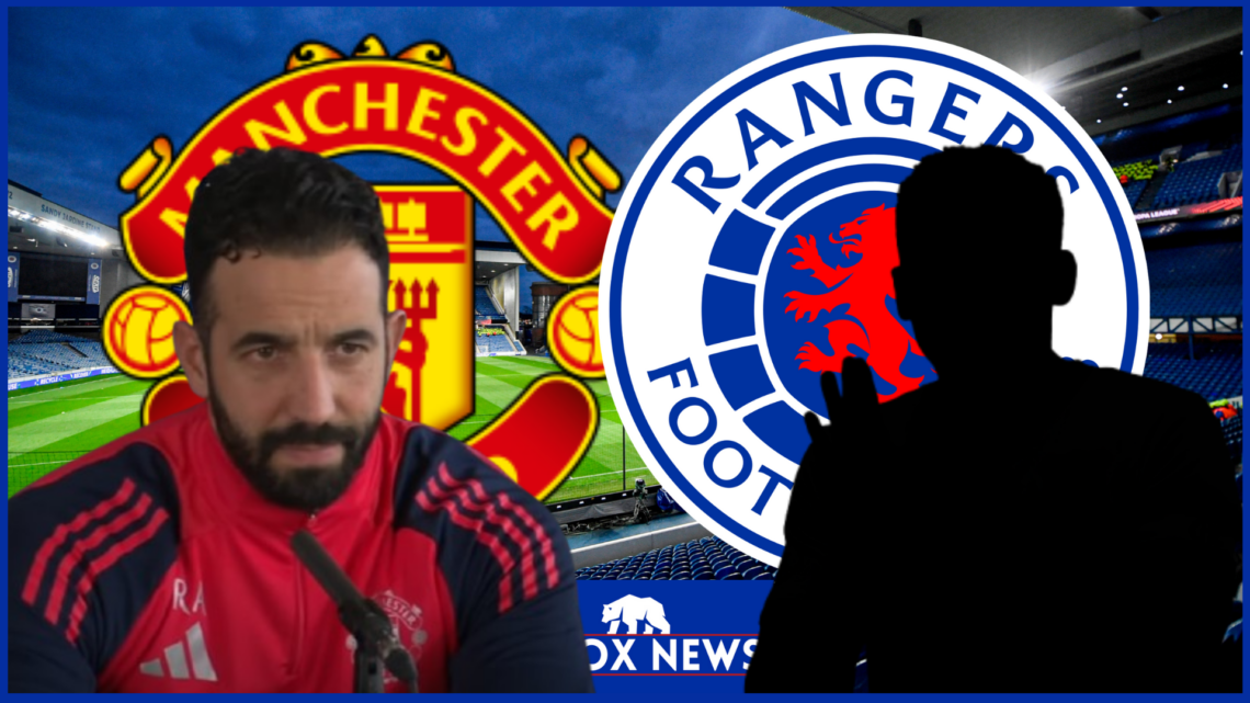 Ruben Amorim, James Tavernier, Rangers badge, Manchester United badge