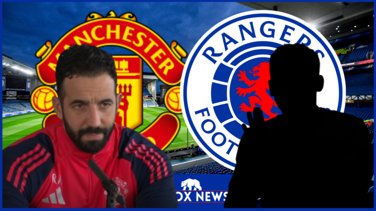 Ruben Amorim, James Tavernier, Rangers badge, Manchester United badge