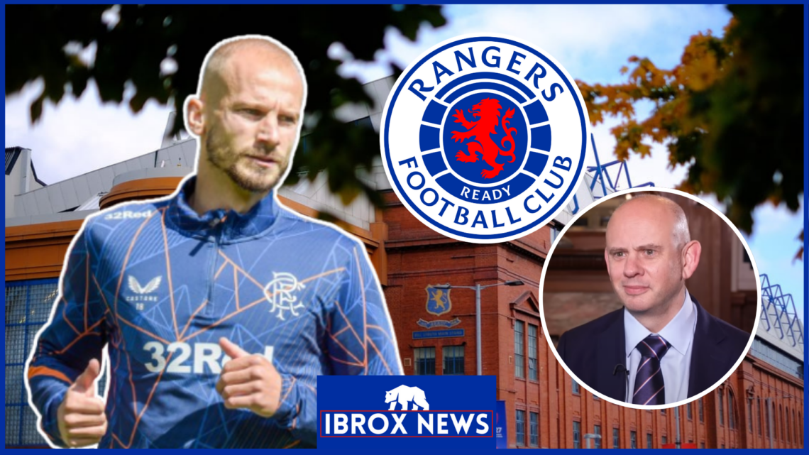 Vaclav Cerny, Patrick Stewart, Rangers badge