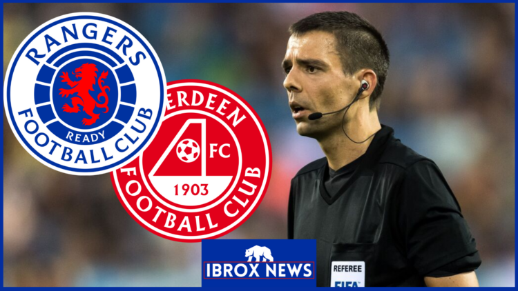 Rangers and Aberdeen logos, Kevin Clancy