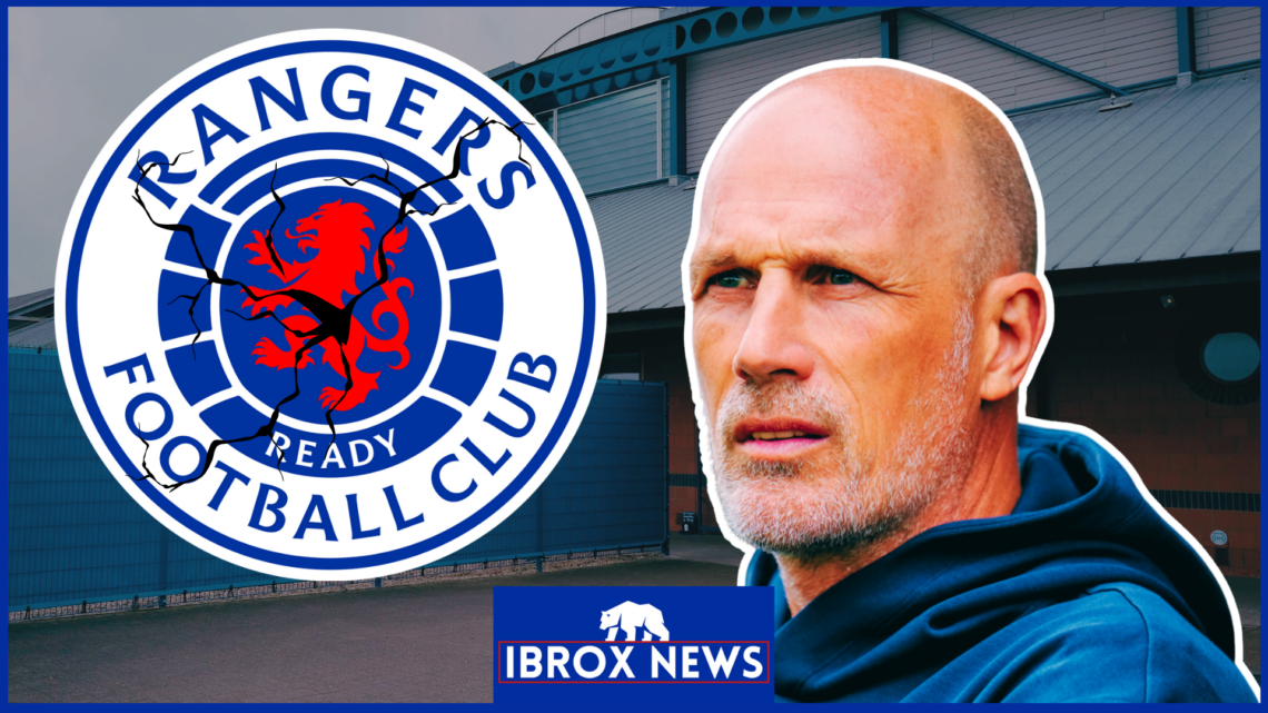 Philippe Clement, cracked Rangers badge