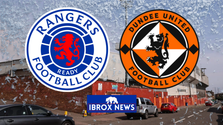 Rangers, Dundee United badges, Tannadice Park