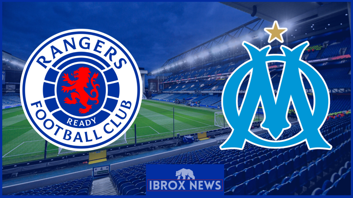 Rangers Olympique Marseille badges
