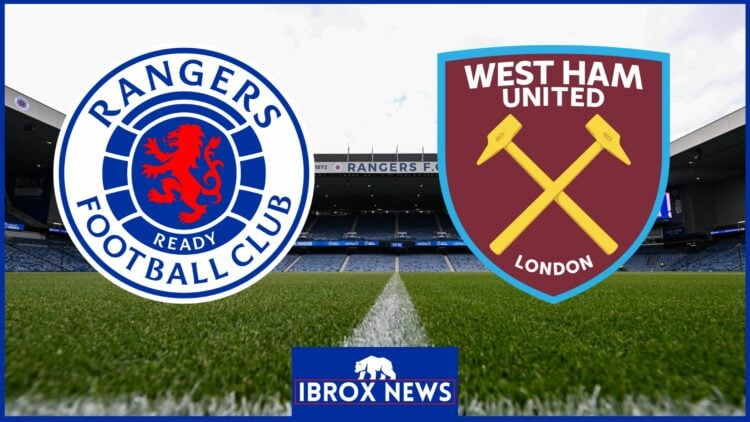 Rangers badge, West Ham badge, Ibrox