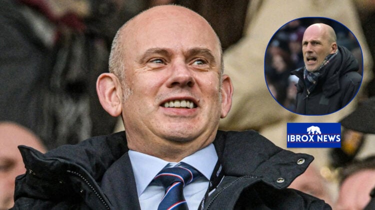 Rangers manager Philippe Clement and Patrick Stewart.