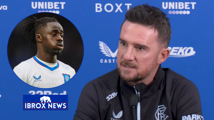 Rangers Barry Ferguson and Clinton Nsiala.