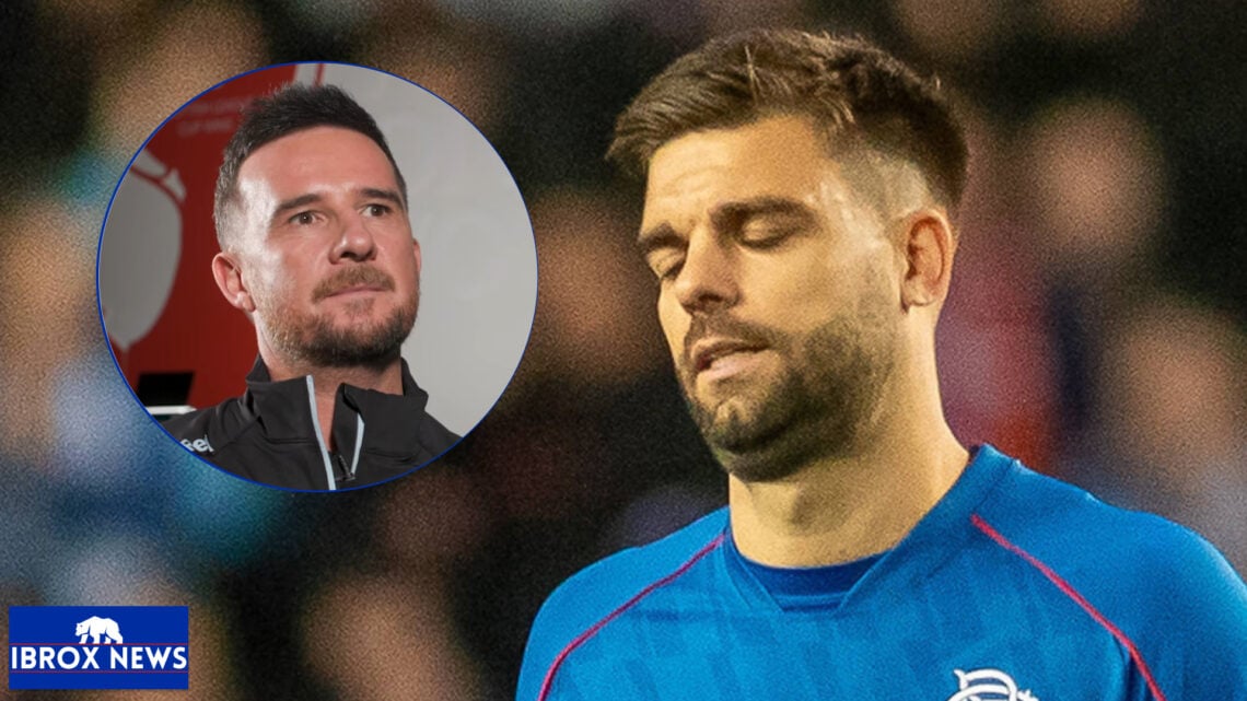 Rangers interim boss Barry Ferguson and Robin Propper