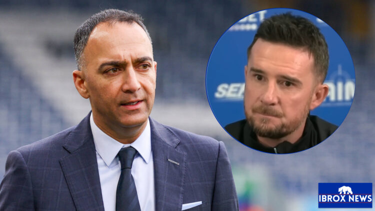 Rangers manager Barry Ferguson and Paraag Marathe