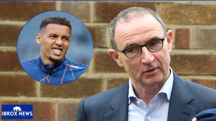 Rangers captain James Tavernier and Martin O'Neill