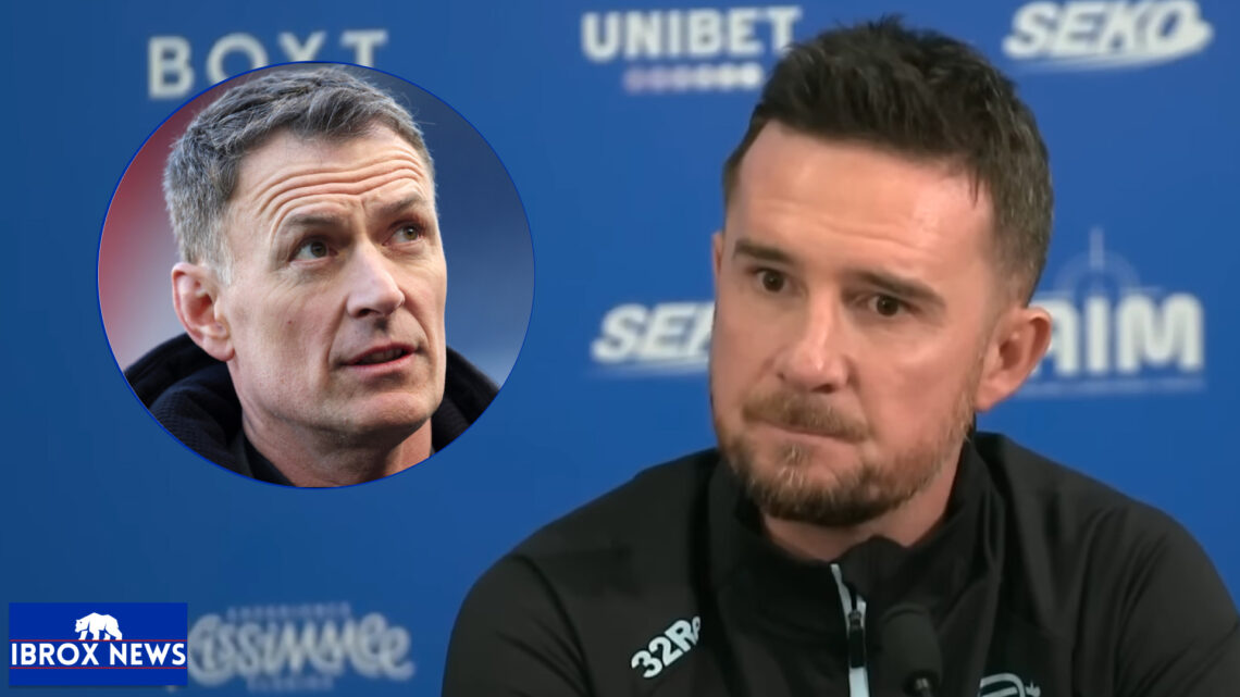 Rangers manager Barry Ferguson and Chris Sutton