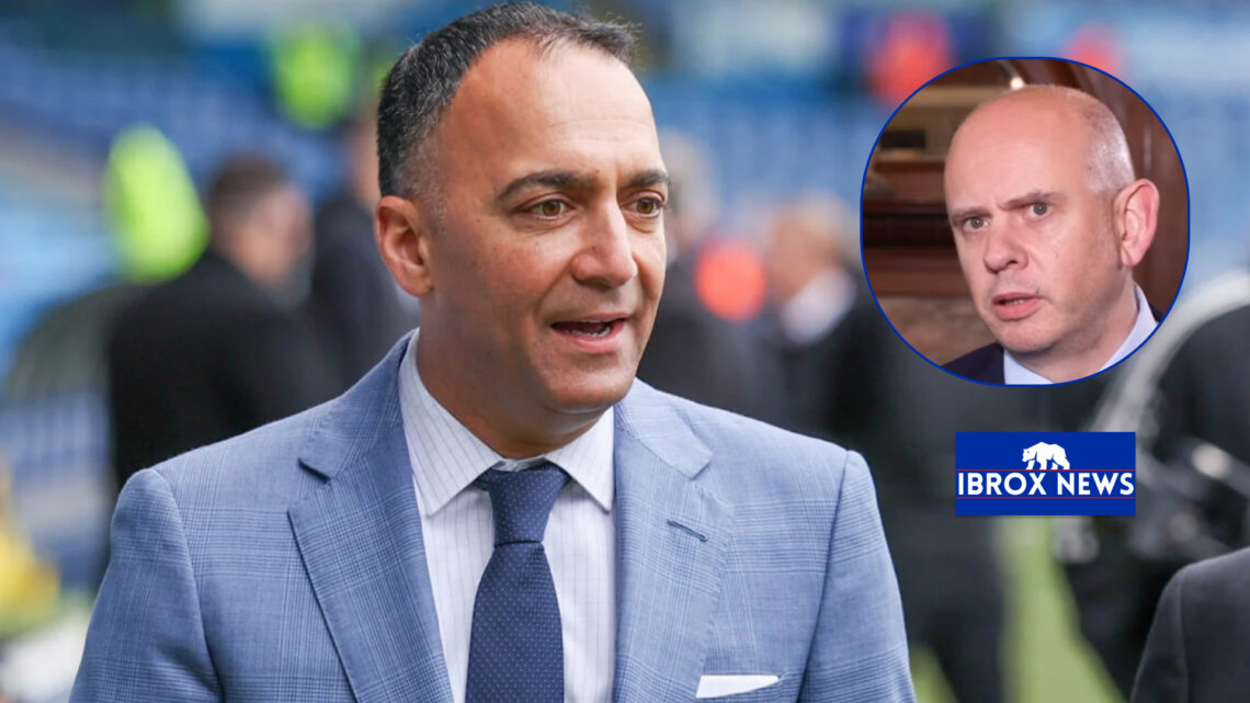 Rangers chairman Patrick Stewart and Paraag Marathe.