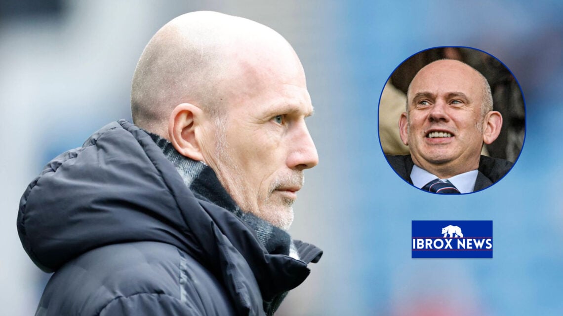 Rangers manager Philippe Clement and Patrick Stewart.